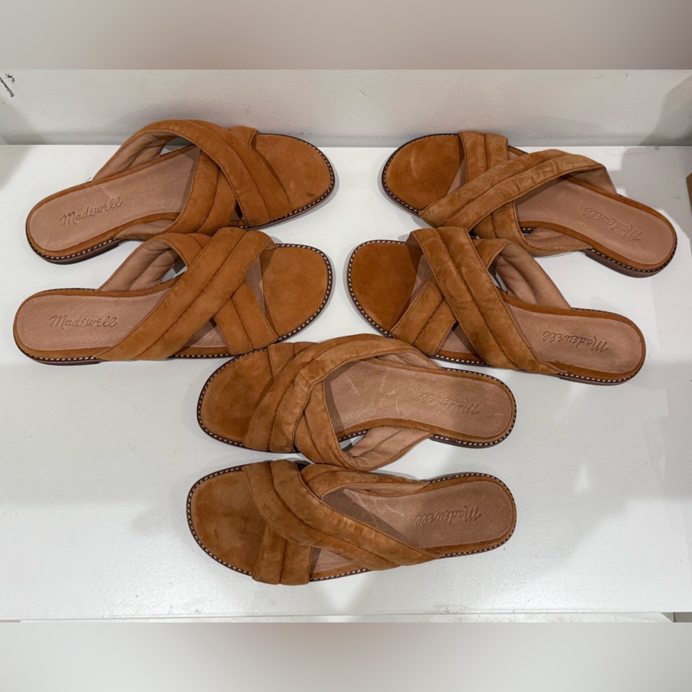 Madewell The Skyler Slide Sandal in Suede Size 7.5 & 8